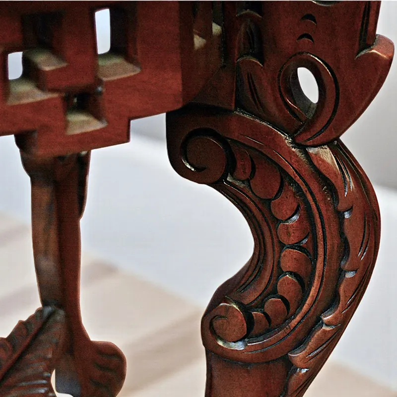 Столик кавовий MJ-437 червоне дерево Індонезія